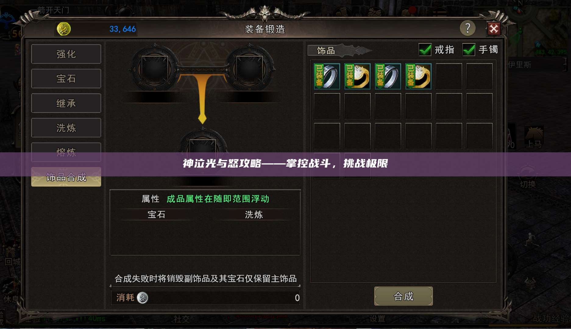 神泣光与怒攻略——掌控战斗，挑战极限