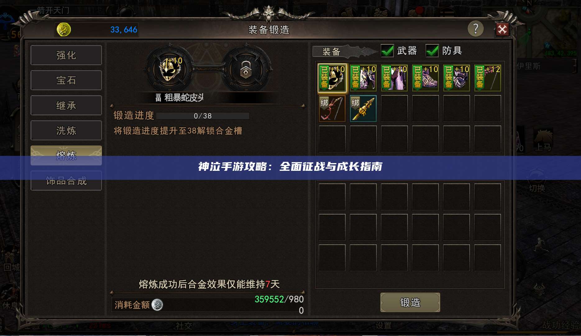 神泣手游攻略：全面征战与成长指南